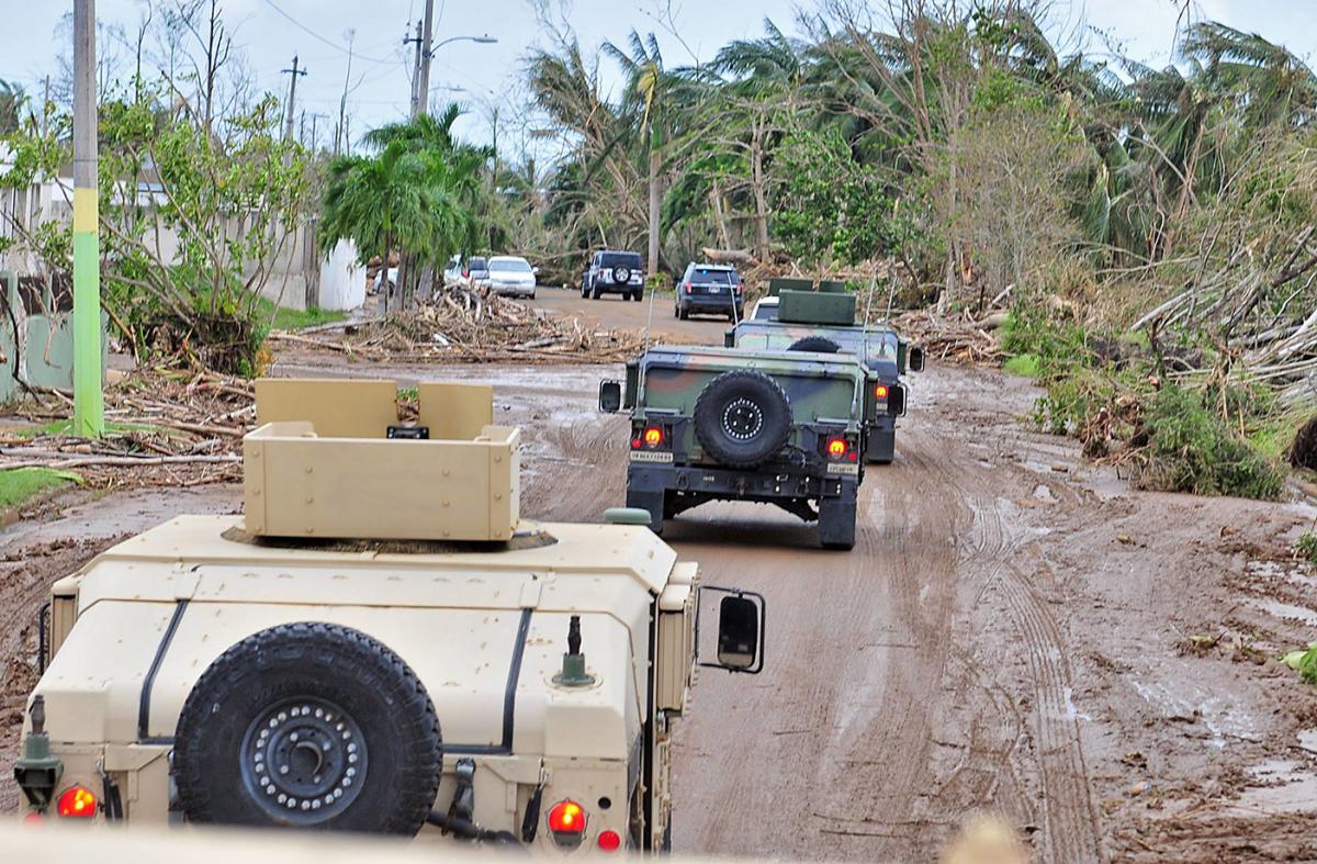 Storm damage in Puerto Rico after Hurricane Maria